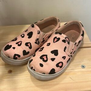 Fabkid slip on pink cheetah size 11 kids